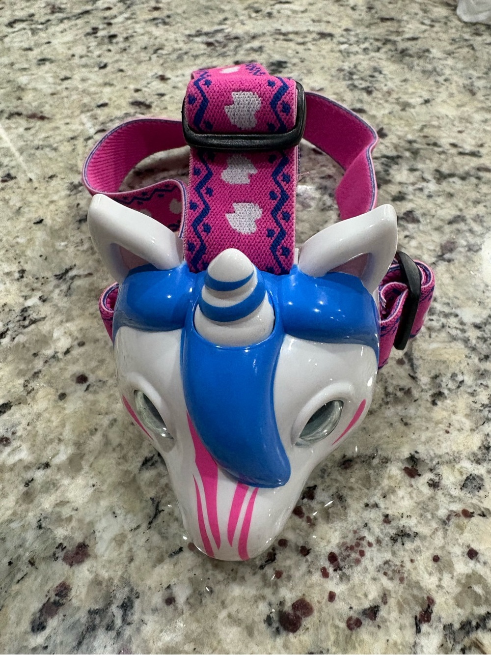 Unicorn LED headlamp kids sizes Good preowned condition